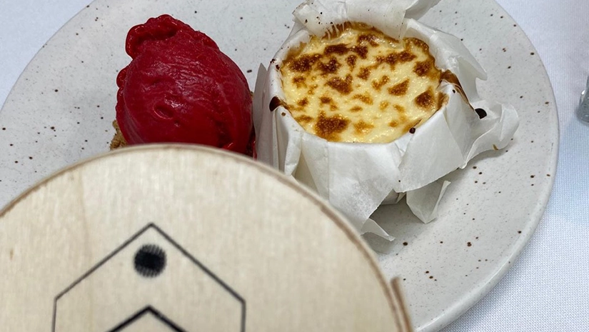 tarta de queso de ovillo